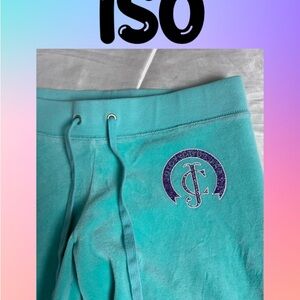 ISO Looking for Juicy Couture Teal Trackpants with Purple Logo